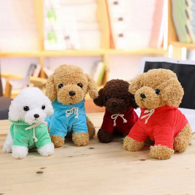 Kawaii Teddy Dog Plush Toy in Hoodie - Perfect Gift for Kids! - Image 5