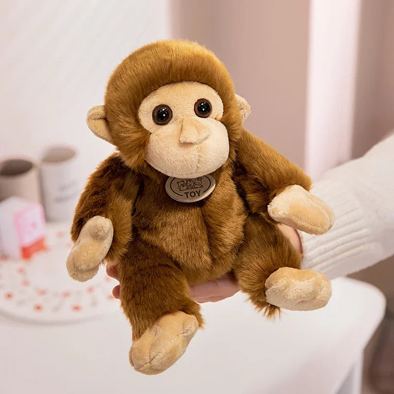 Monkey Doll Soft Plush Toy for Wild Animals - Image 3