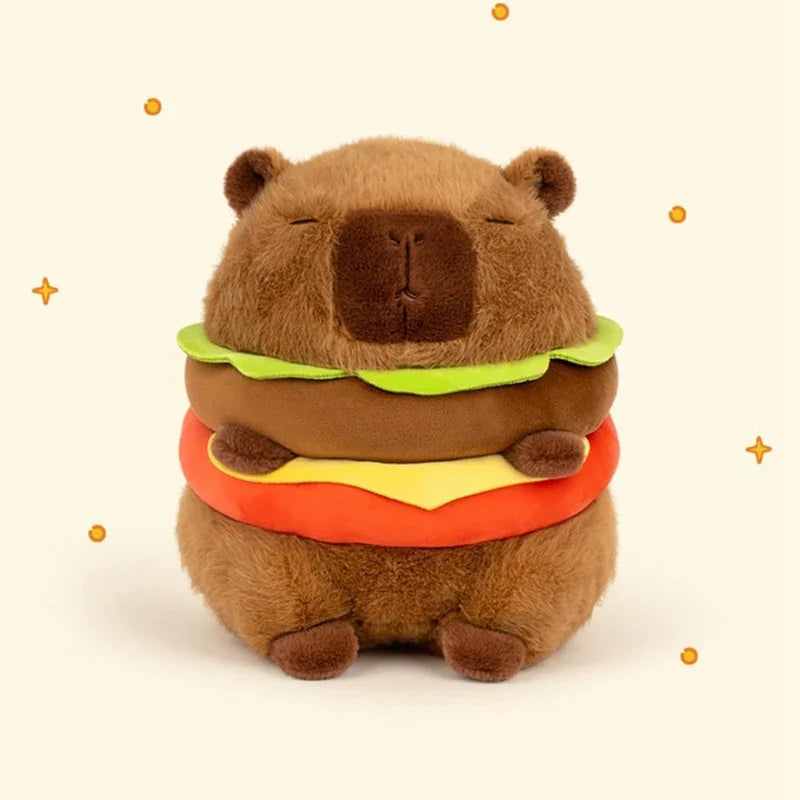 Capybara Burger Plush Toy - Adorable Soft Stuffed Animal Pillow - Image 3