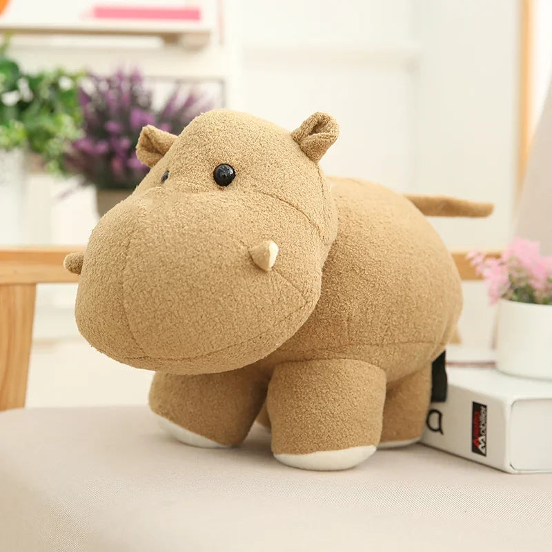 Cute Chubby Hippo & Elephant Plush Toys - Image 6