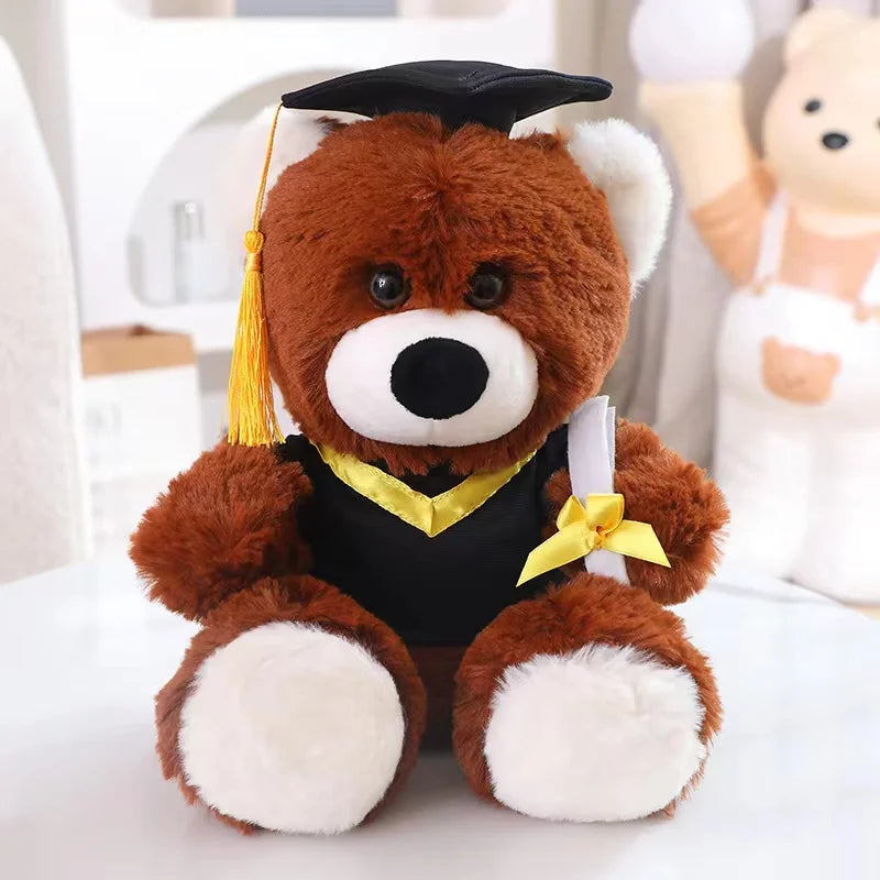 Graduate Plush Dolls: Adorable Capybara, Owl & Bear Stuffed Toys - Image 9