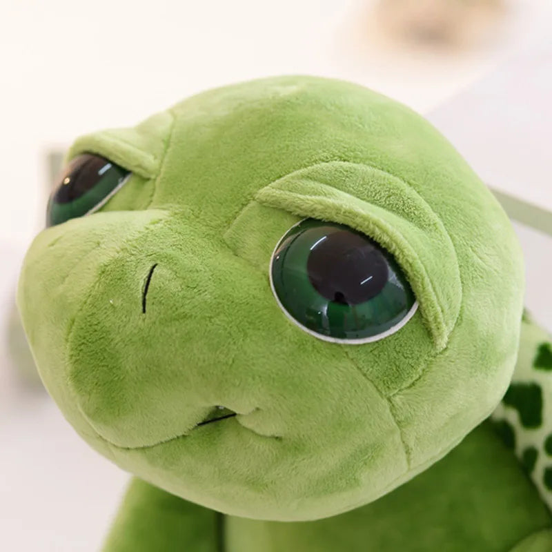Cute Super Green Big Eyes Plush Tortoise Toy - Perfect Baby Gift! - Image 5