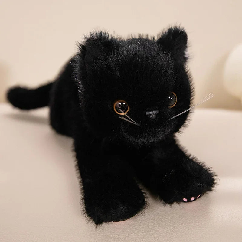 Cute Plush Simulation Cat Toys - Soft, Realistic, 5 Colors - Image 12