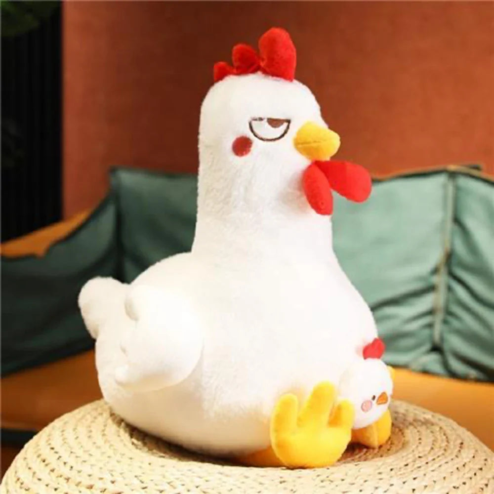 Angry Squat Chicken Plush Toy - Cute & Funny Gift for Kids - Image 8