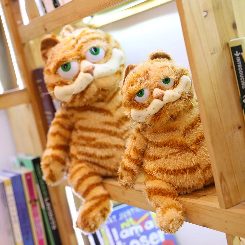 Ugly Fat Orange Cat Plush Toy - Soft, Lifelike Tabby Doll for Kids - Image 5