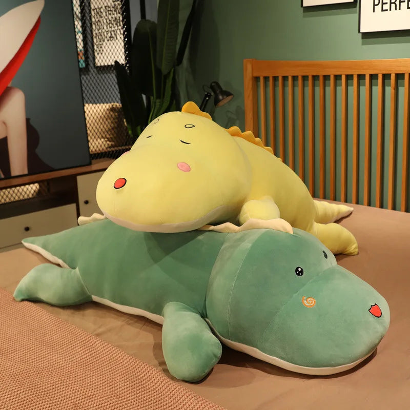 Big 80CM Cute Dinosaur Plush Toy - Soft Cartoon Pillow for Kids & Gifts - Image 9