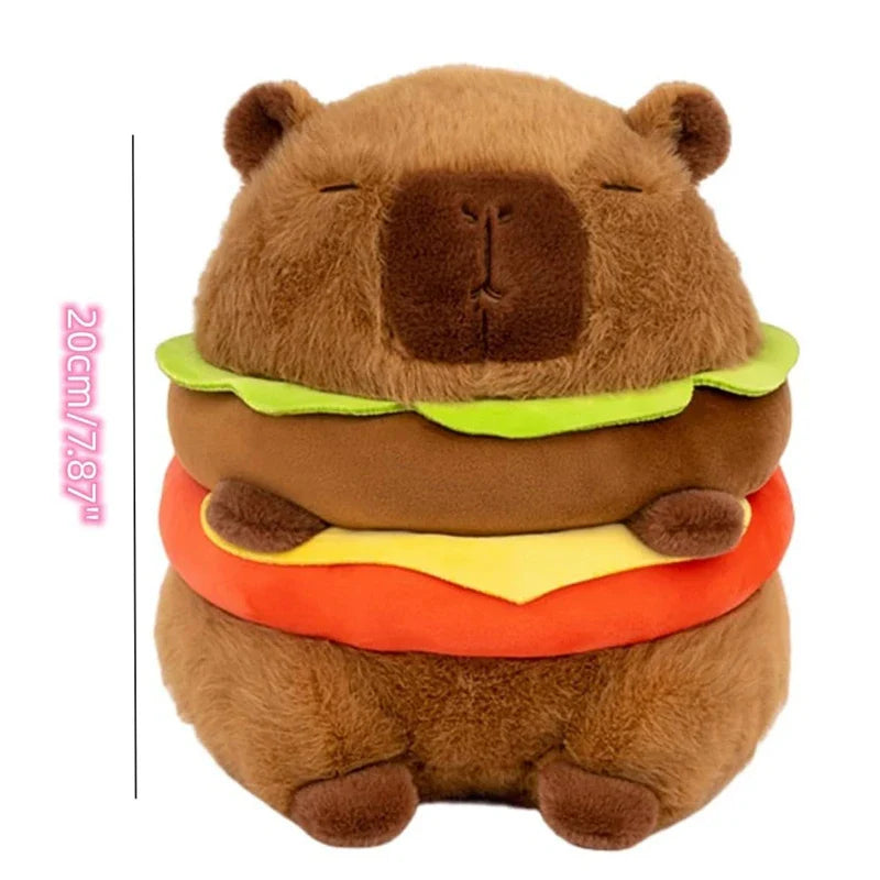 Capybara Burger Plush Toy - Adorable Soft Stuffed Animal Pillow - Image 7