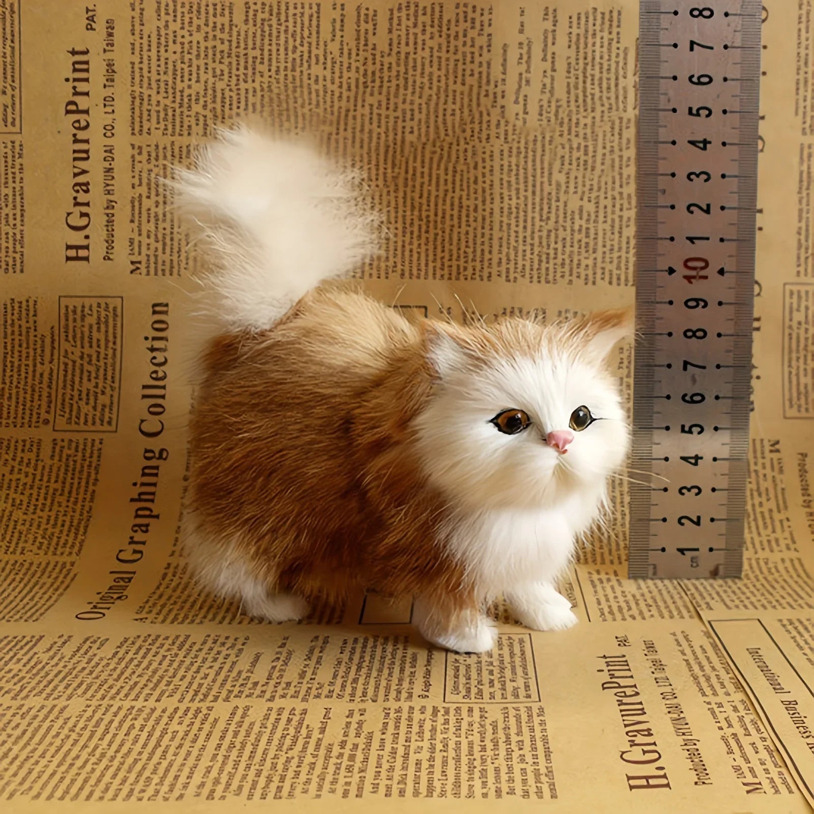 Simulation Cat Plush Toy - Soft, Realistic Stuffed Kitten for Kids & Gifts - Image 4