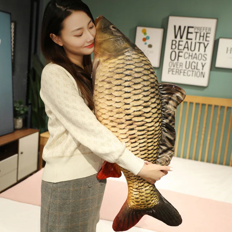 Funny Fish Plush Toy - Soft Carp Pillow for Kids & Creative Sleep Cushion - Image 4