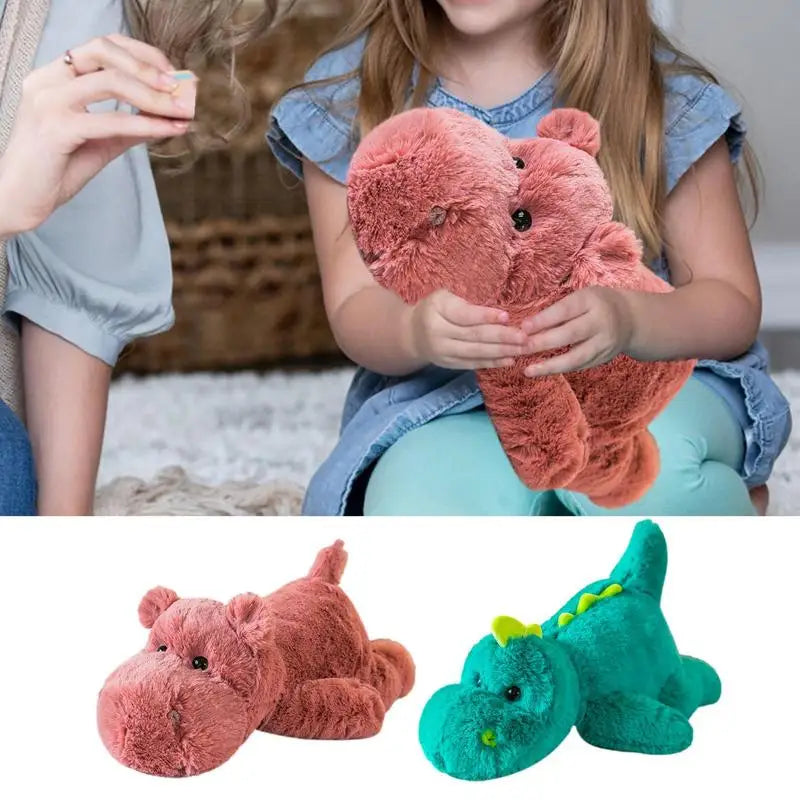 Dinosaur Hippo Weighted Plush Toy - Soft, Adorable Gift for Kids - Image 6