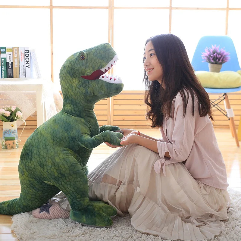Cute Plush Dinosaur Pillow - Soft Tyrannosaurus Rex Toy for Kids - Image 4