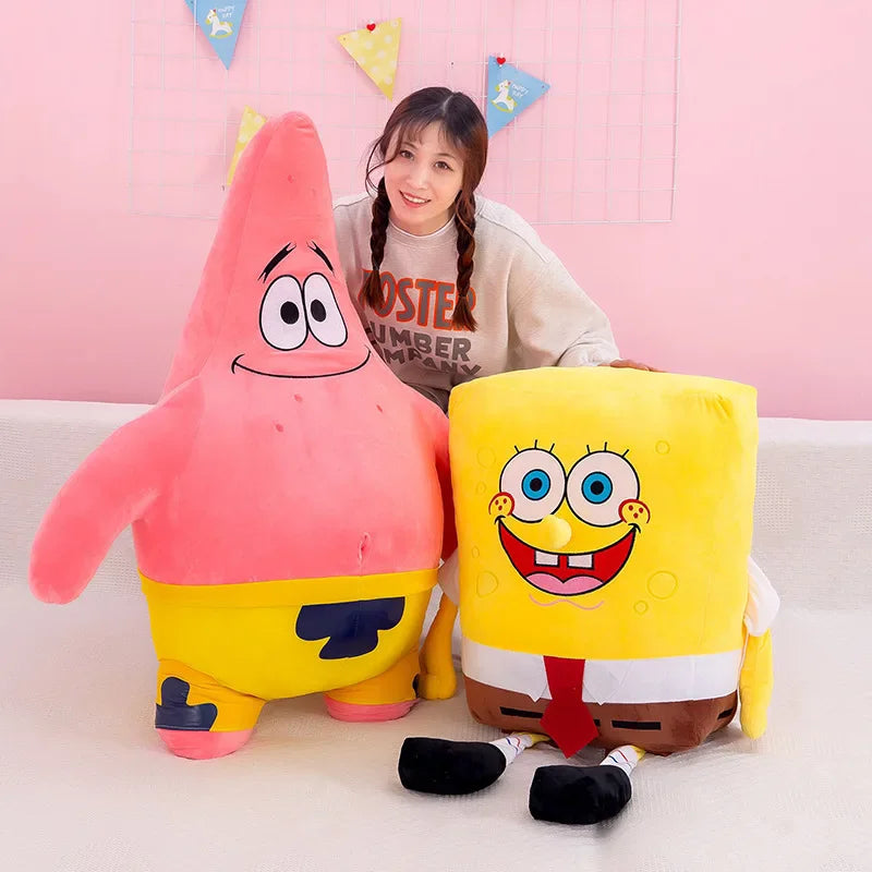 Big Size Cute SpongeBob & Patrick Star Plush Toy - Soft Hug Pillow Gift - Image 3