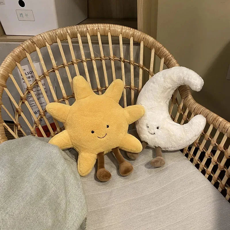 Moon & Sun Plushie: Adorable Weather Decor for Kids' Rooms & Sofas - Image 5
