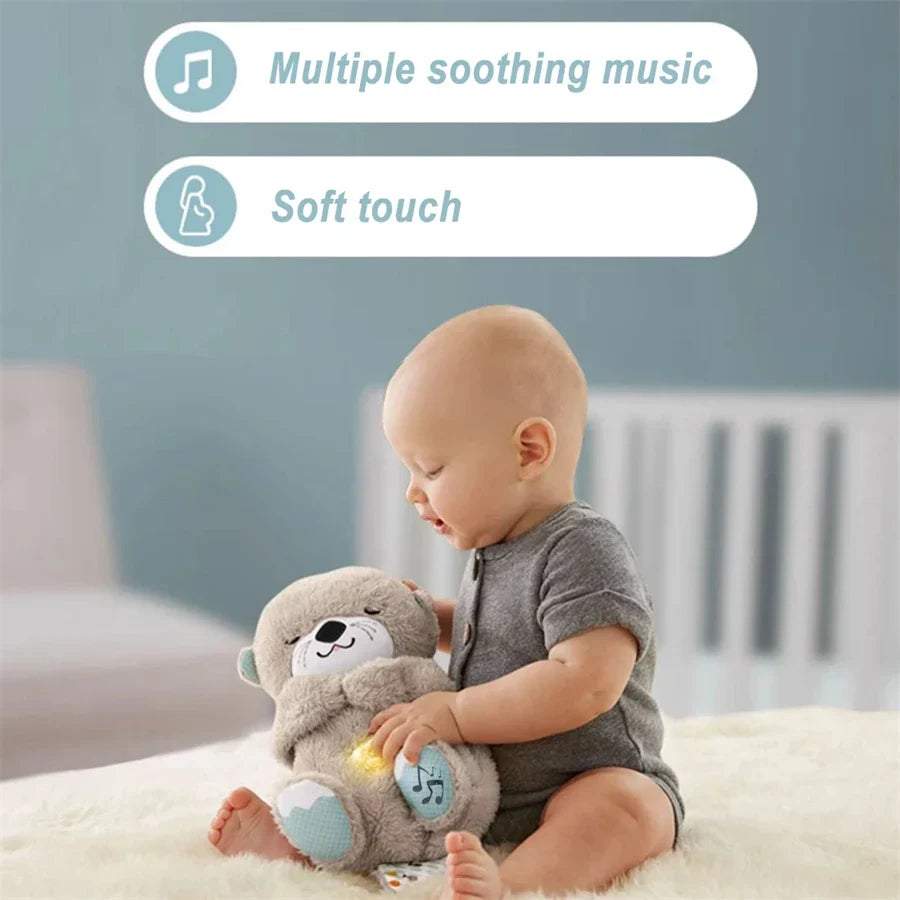 Breathing Bear Soothing Plush Toy with Music & Light for Baby Sleep - Image 7