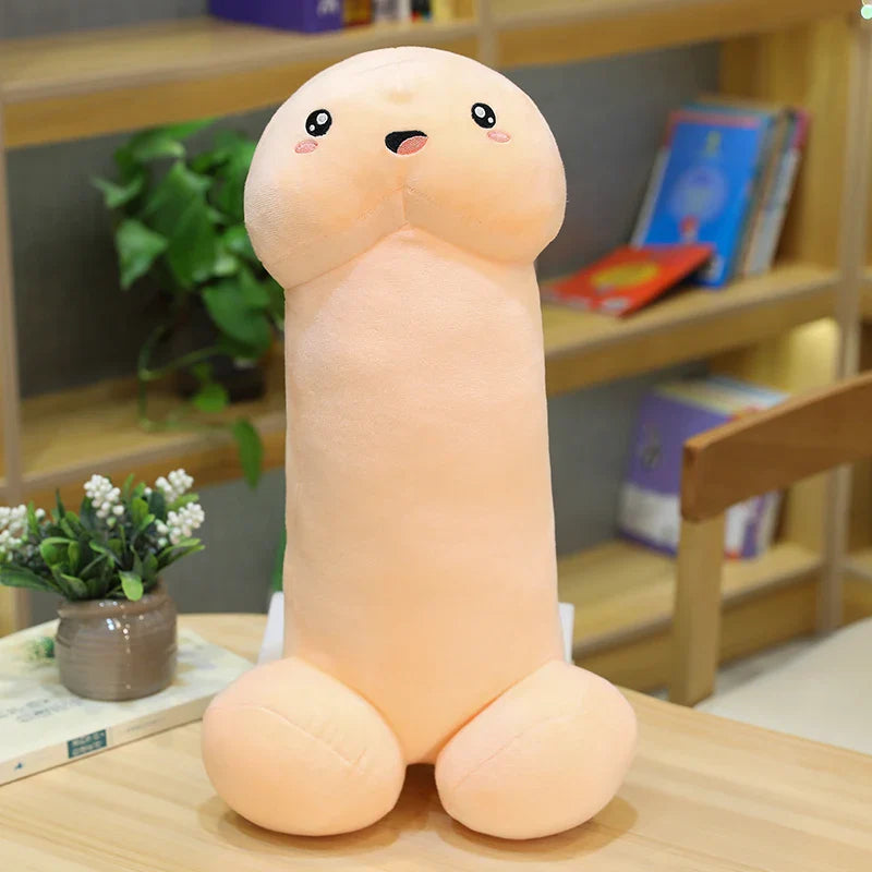 Cute Flesh-Colored Plush Penis Pillow - Soft, Fun Cushion Gift for Girls - Image 18