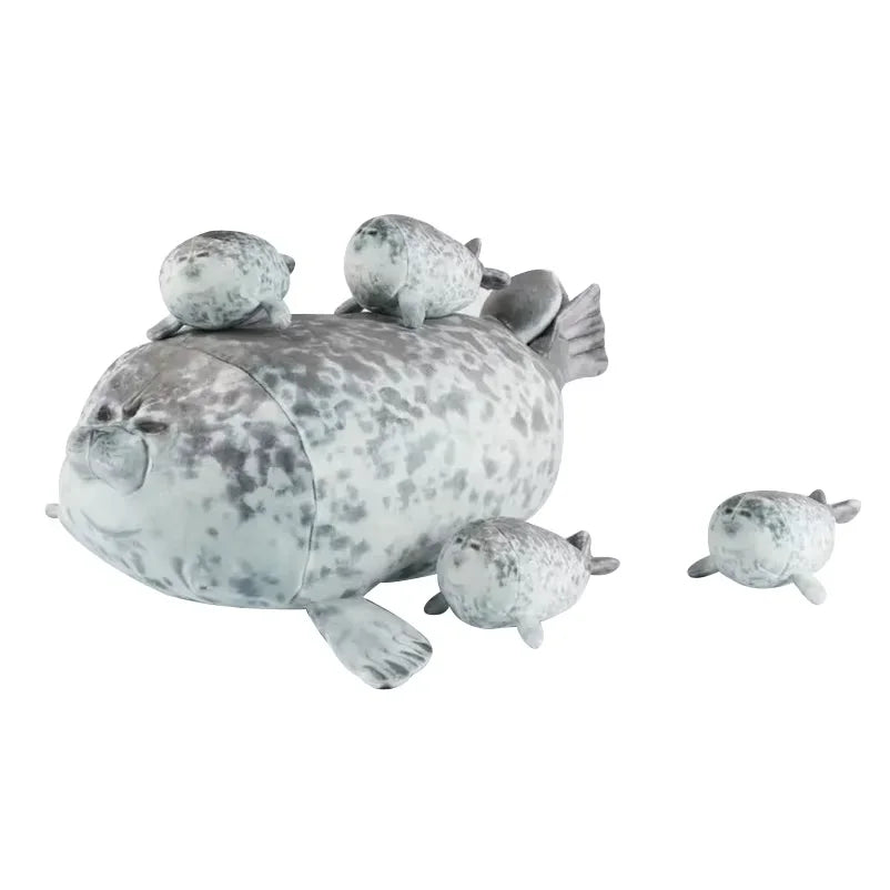 Kawaii Seal Family Plush Toys - Soft & Cuddly Gifts for All Ages - Image 4