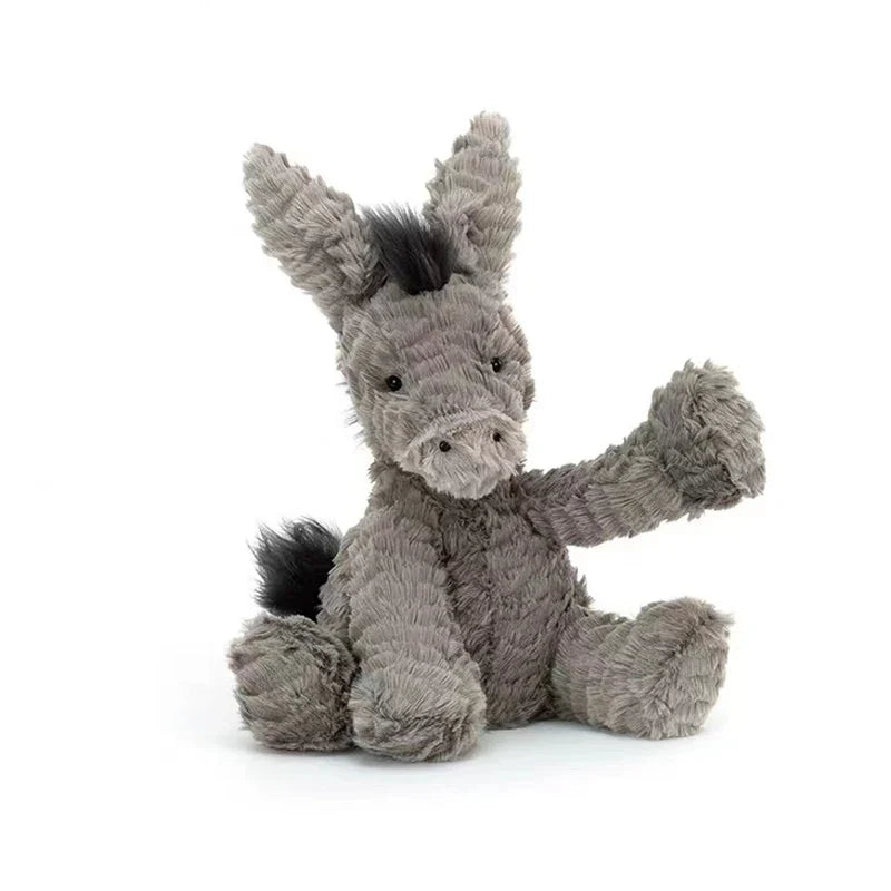 Cute Grey Donkey Plush Toy - Soft Stuffed Animal for Babies & Kids - Image 3