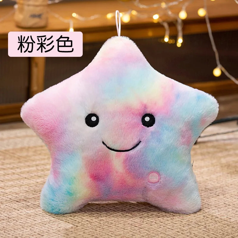 Luminous Five-Pointed Star Plush Toy - Soft Glowing Doll Pillow - Image 6