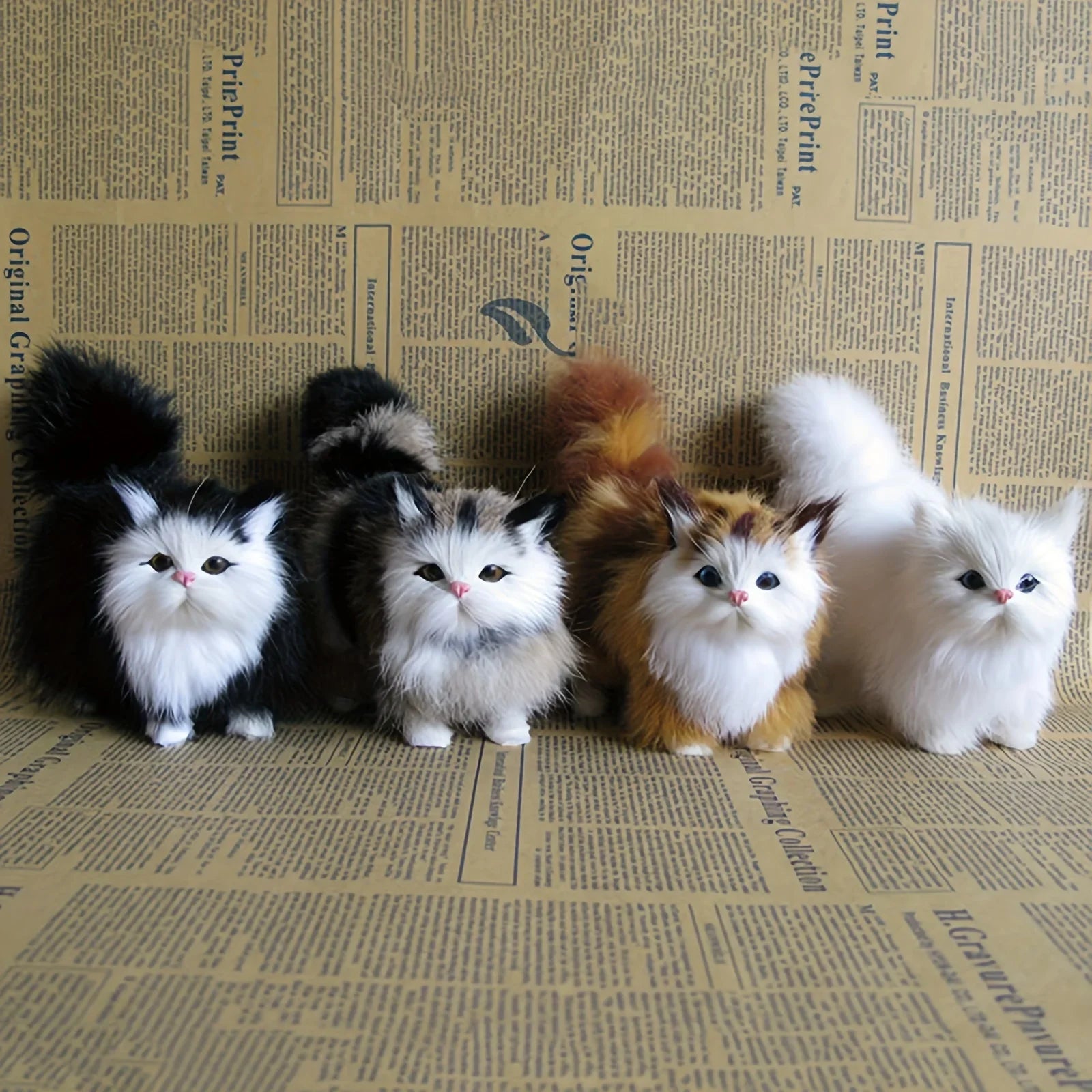 Simulation Cat Plush Toy - Soft, Realistic Stuffed Kitten for Kids & Gifts - Image 5