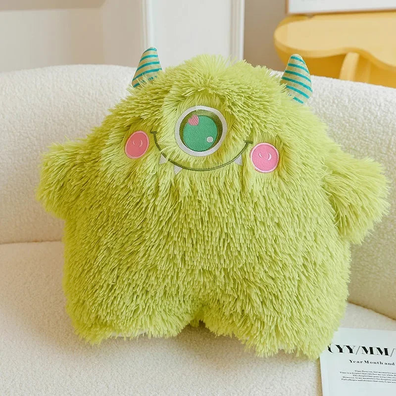 Ugly Cute Green Little Monster Plush Toy - Adorable Sleep Pillow Gift - Image 7