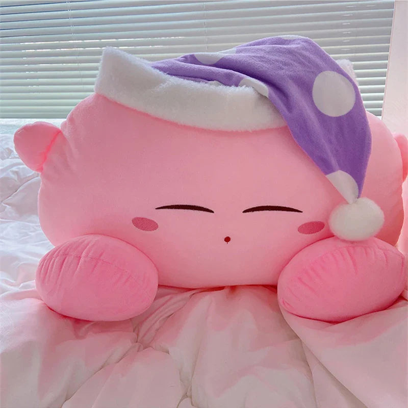 Cute Kirby Plush Toy with Nightcap - Image 8