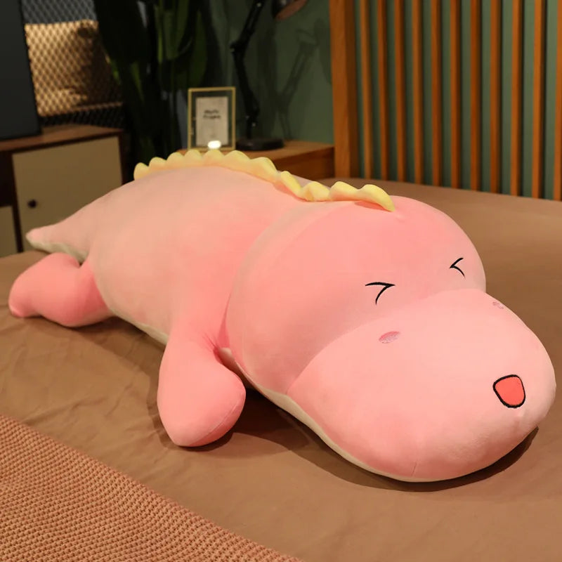Big 80CM Cute Dinosaur Plush Toy - Soft Cartoon Pillow for Kids & Gifts - Image 6