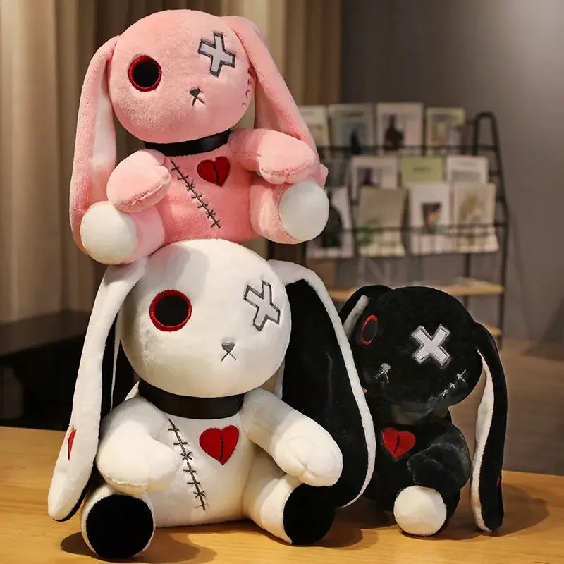 Creepy Goth Bunny Plushie - Image 7