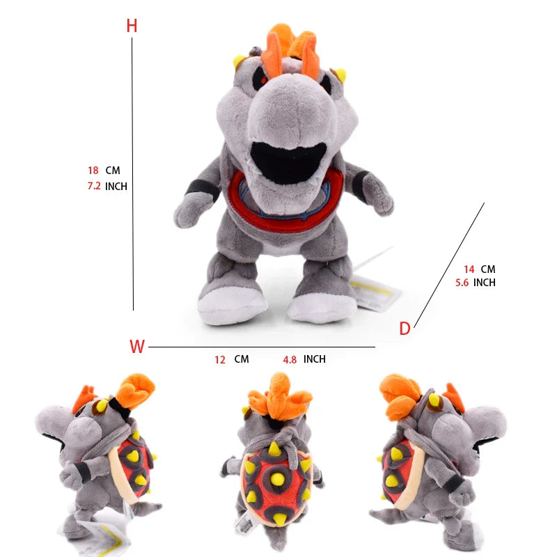 Super Mario Bros Plush Toys - Adorable Bowser Jr, Meowser & Lemmy Dolls - Image 12