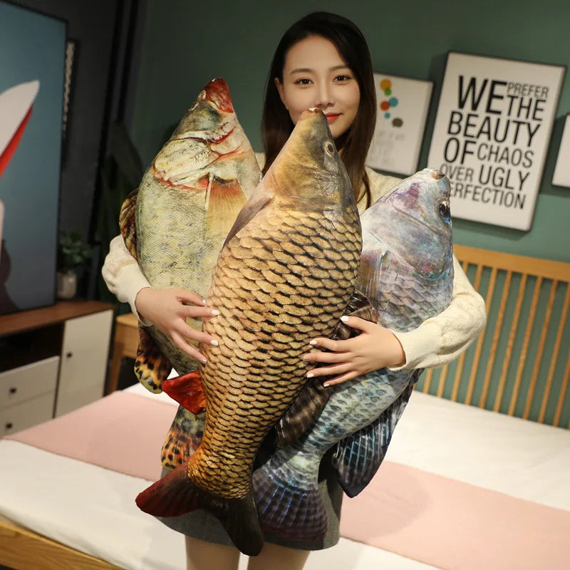 Funny Fish Plush Toy - Soft Carp Pillow for Kids & Creative Sleep Cushion - Image 6