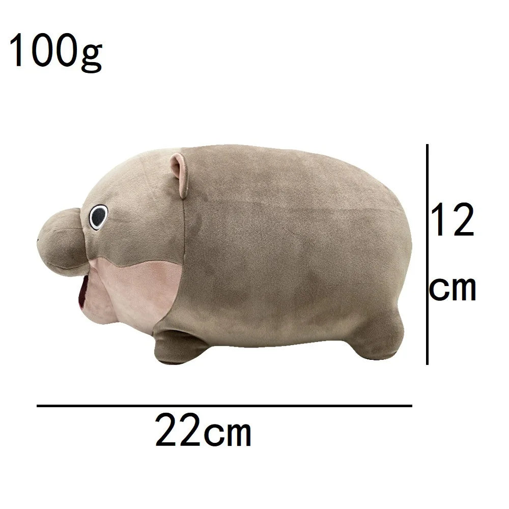 Moo Deng Weighted Hippo Plush Toy - Soft, Cuddly Home Decor Gift - Image 6