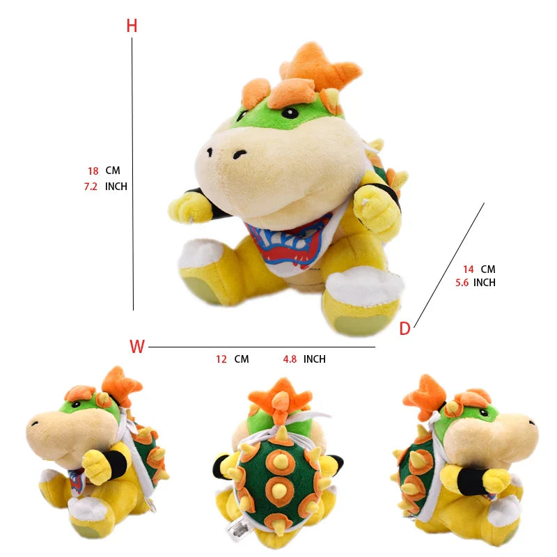 Super Mario Bros Plush Toys - Adorable Bowser Jr, Meowser & Lemmy Dolls - Image 10
