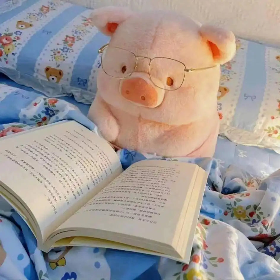 Kawaii Anime Pig Plush Toy - Soft Toast Pillow for Girls' Xmas Gift - Image 4
