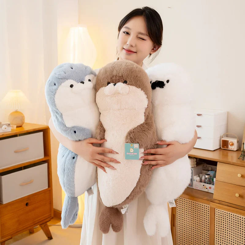 Kawaii Sea Otter Plush Doll - Adorable Gift for Kids - Image 5