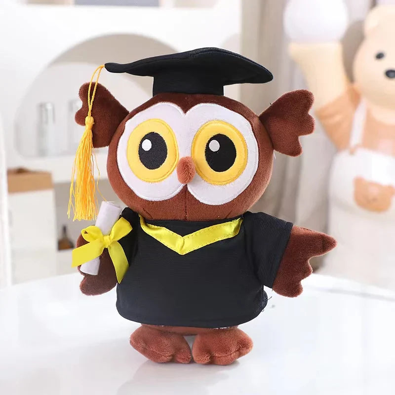 Graduate Plush Dolls: Adorable Capybara, Owl & Bear Stuffed Toys - Image 10