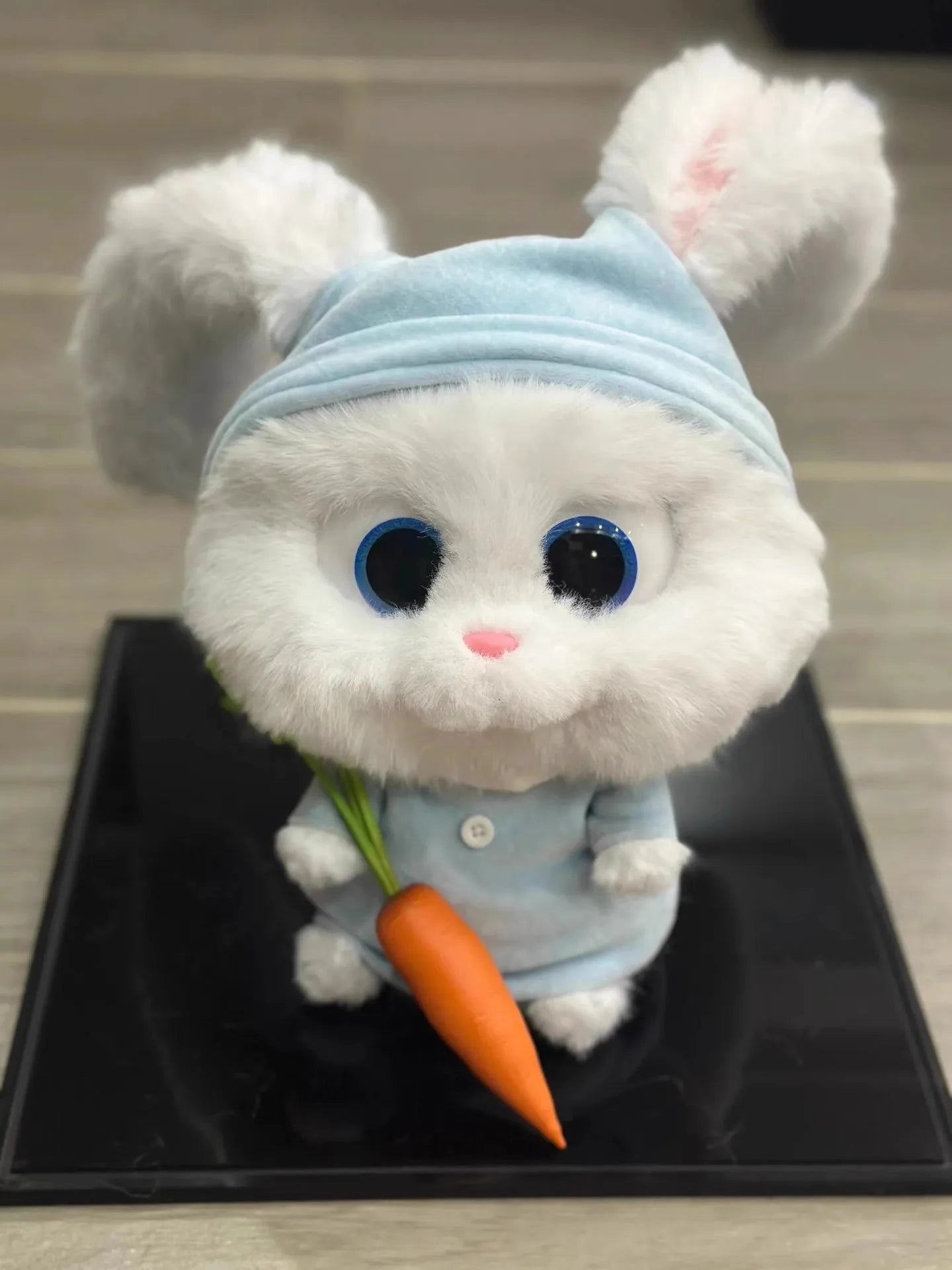 Cute Snowball Plush Toy - Movable Ears & Carrots - Image 5