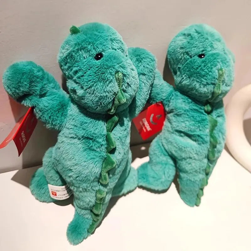Cute 35cm Green Dinosaur Plush Toy - Soft Comfort Doll for Kids' Gifts - Image 6