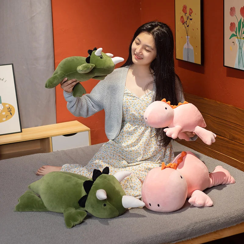 Cute Dinosaur Weighted Plush Toy - Soft Stuffed Pillow for Kids' Gifts - Image 3