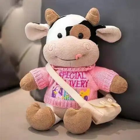 Cute 26CM Cartoon Milk Cow Plush Doll - Soft Stuffed Animal Pillow Toy - Image 15