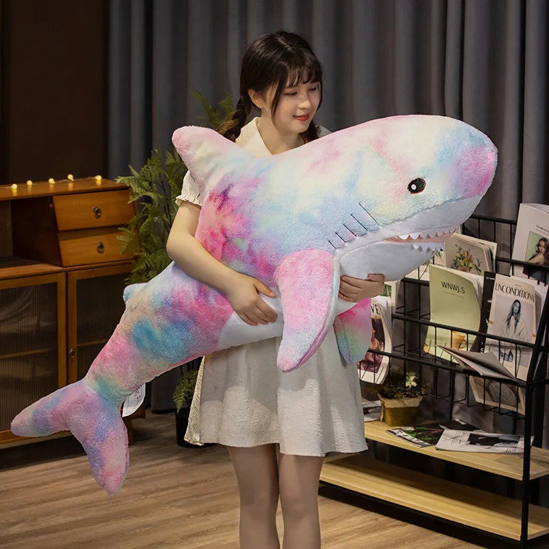 Kawaii Shark Plush Toy - Soft, Colorful, Perfect for Kids' Gifts! - Image 7