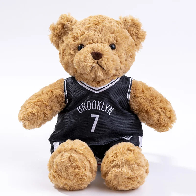 Cute 25cm Bear Plush Toy in Basketball Tee - Perfect Gift for Kids! - Image 6