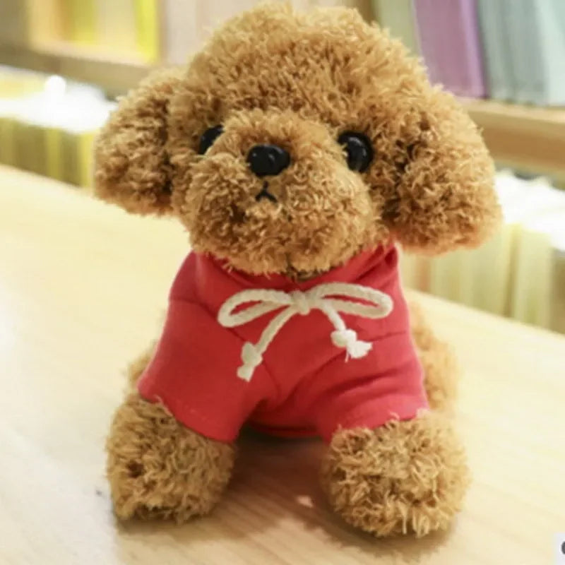 Kawaii Teddy Dog Plush Toy in Hoodie - Perfect Gift for Kids! - Image 4
