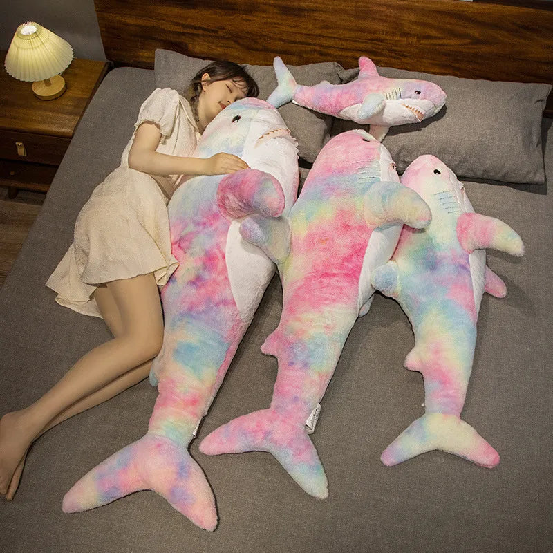 Kawaii Shark Plush Toy - Soft, Colorful, Perfect for Kids' Gifts! - Image 3