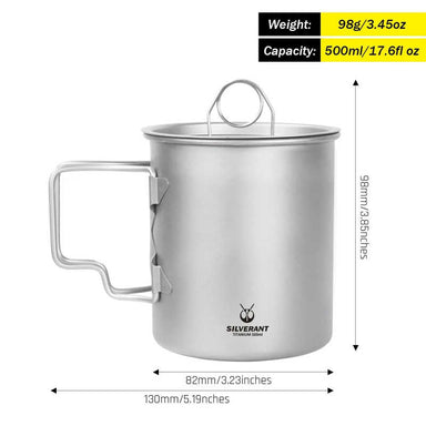 SilverAnt | Camping Cookware Set | 1600ml/54.1 fl oz