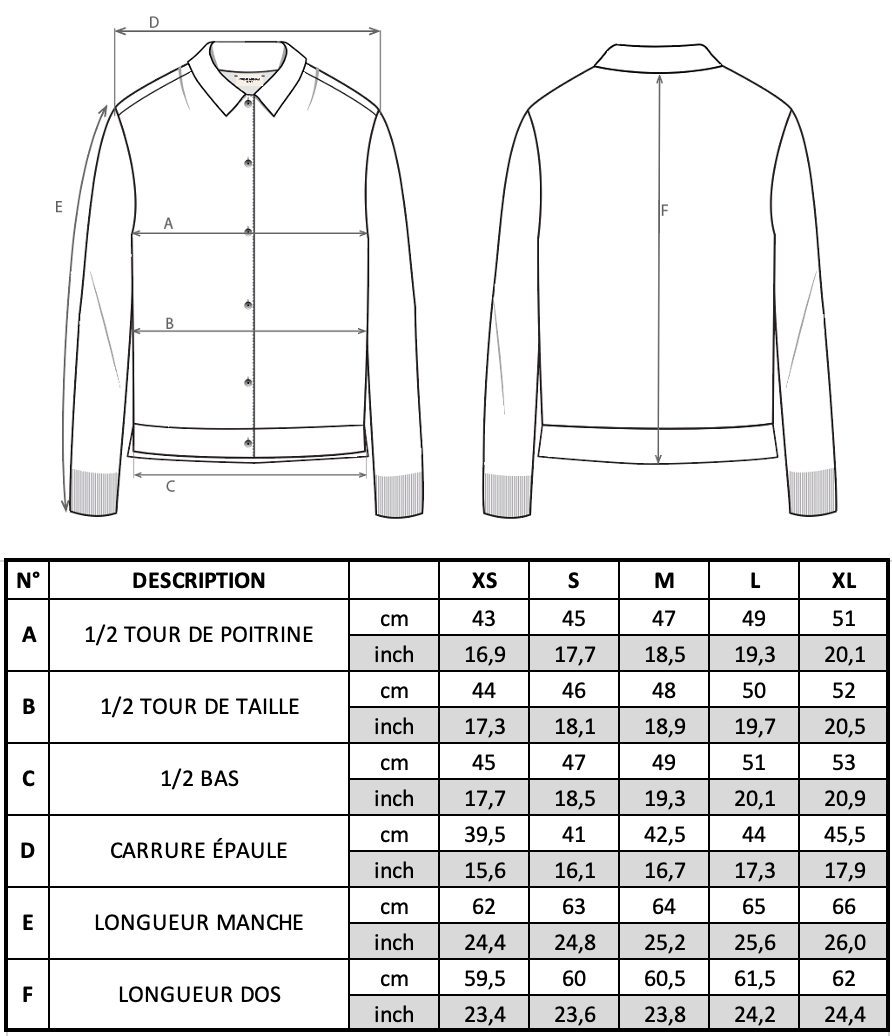 Guide des tailles