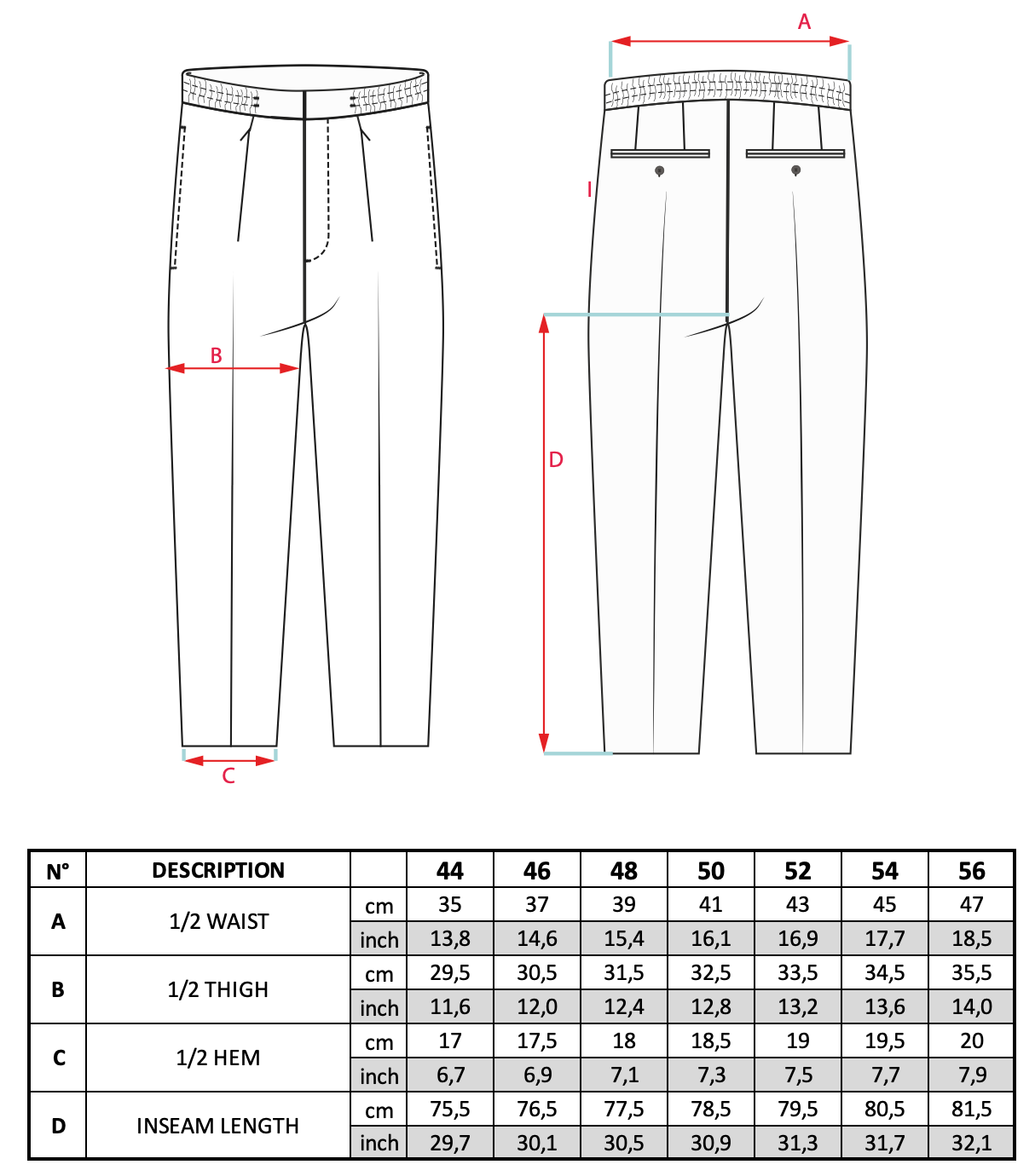 Size guide