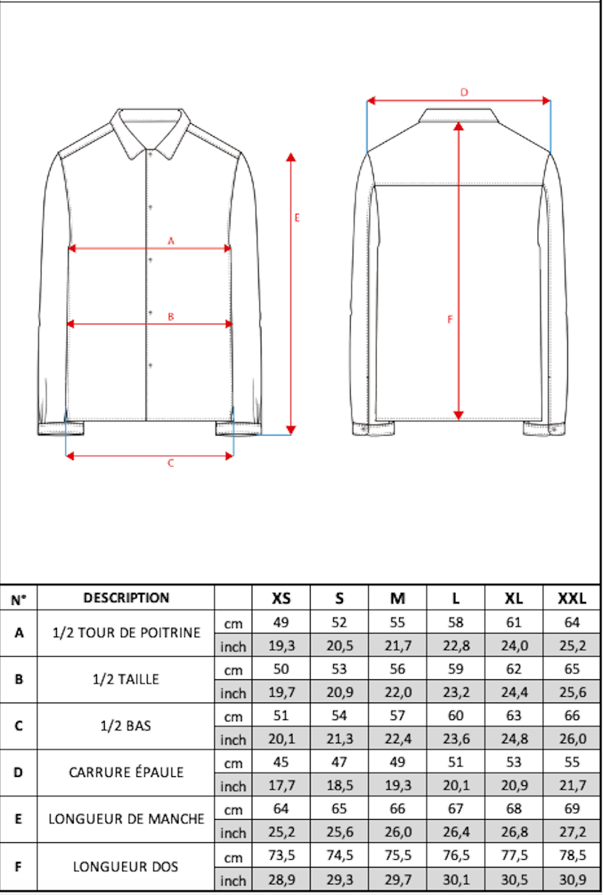 Guide des tailles