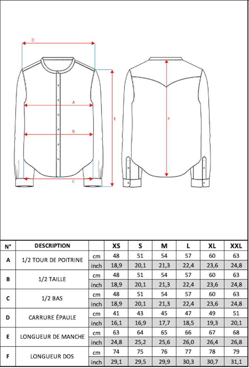 Guide des tailles