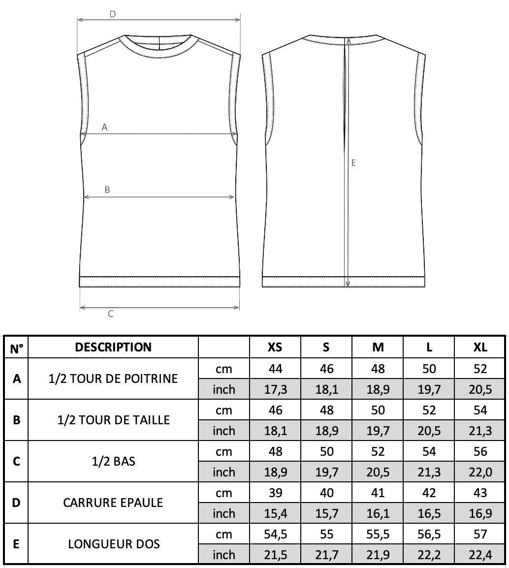 Guide des tailles