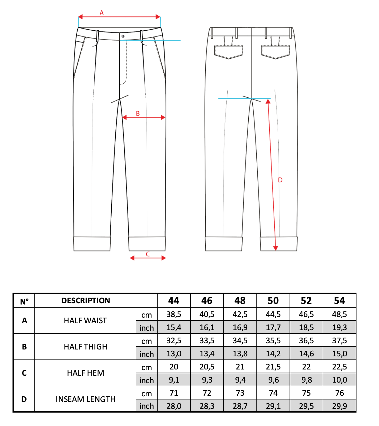 Size guide