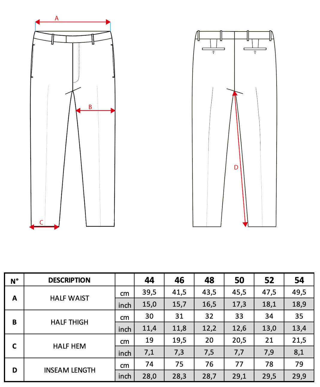 Size guide